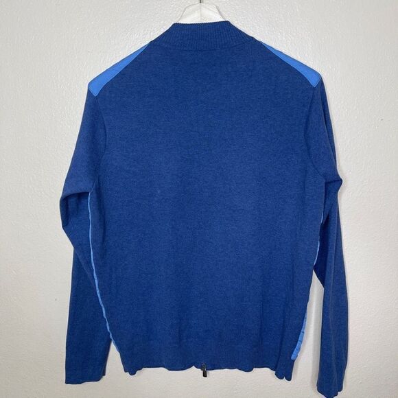 Peter Millar  Mens Large Blue Full Zip Jacket Crown Comfort - Picture 4 of 11